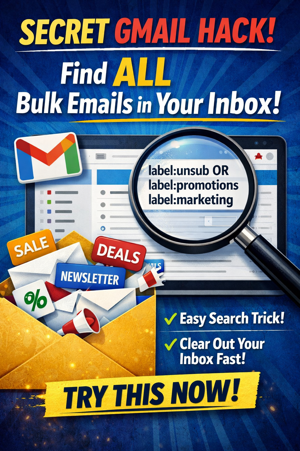 Secret Gmail Hack to Find All Bulk Emails in Your Inbox (2026 Guide)
