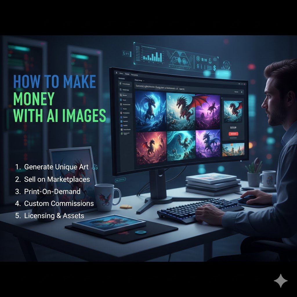How to Make Money with AI Images: 5 Proven AI Side Hustles That Actually Work